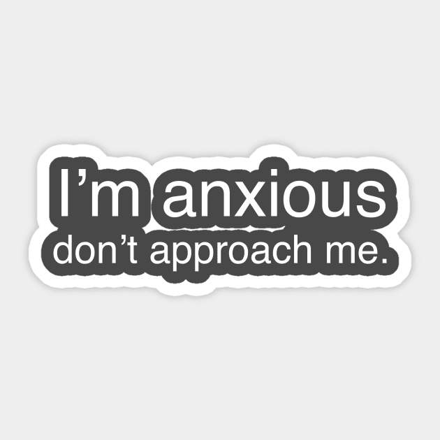 Anxiety alert Sticker by Fushiznick